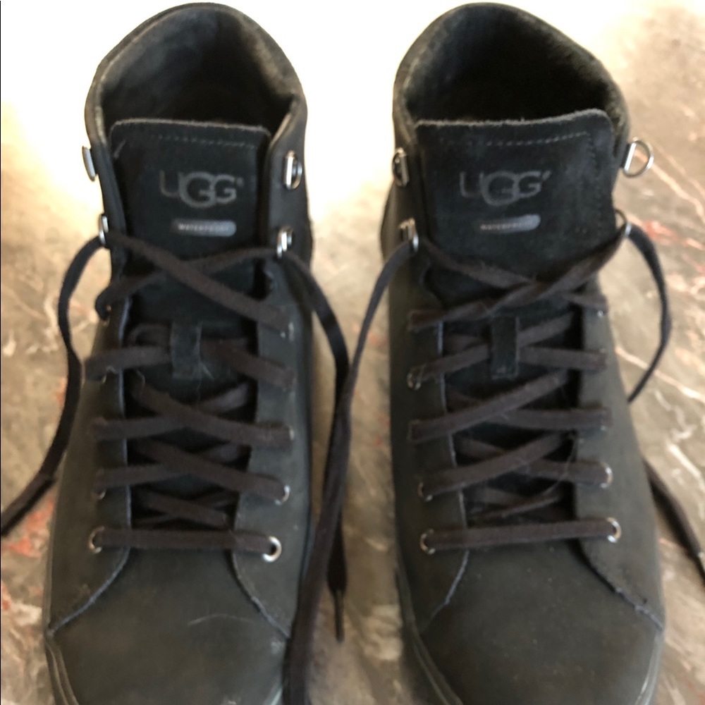 Uggs Shoes Black gray suede boots men’s Size 11